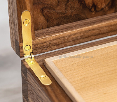 custom wooden box brass hinges