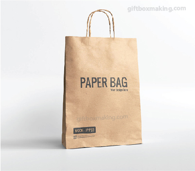 customized brown bag printing in dubai