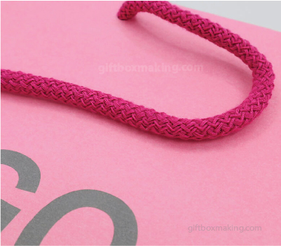 custom paper bag with cotton rope