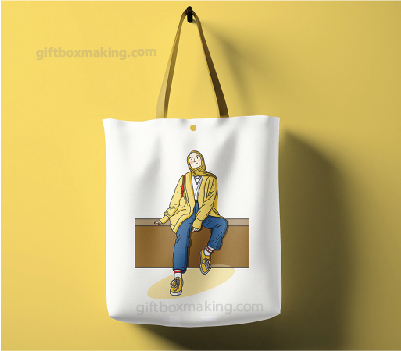 Tote bag with DTF Printing in dubai