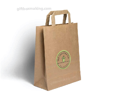 flat handle for kraft bag