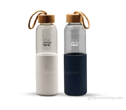 glass bottle with printing