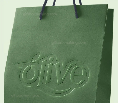 paper bag with debossing