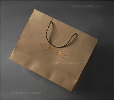 paper bag with embossing