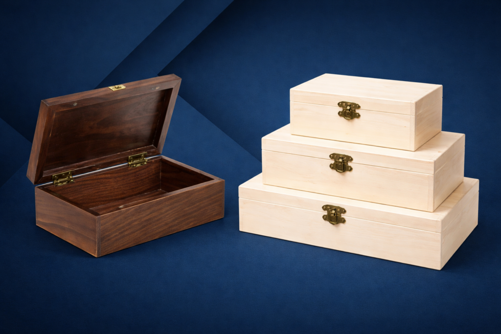 Wooden jewellery box