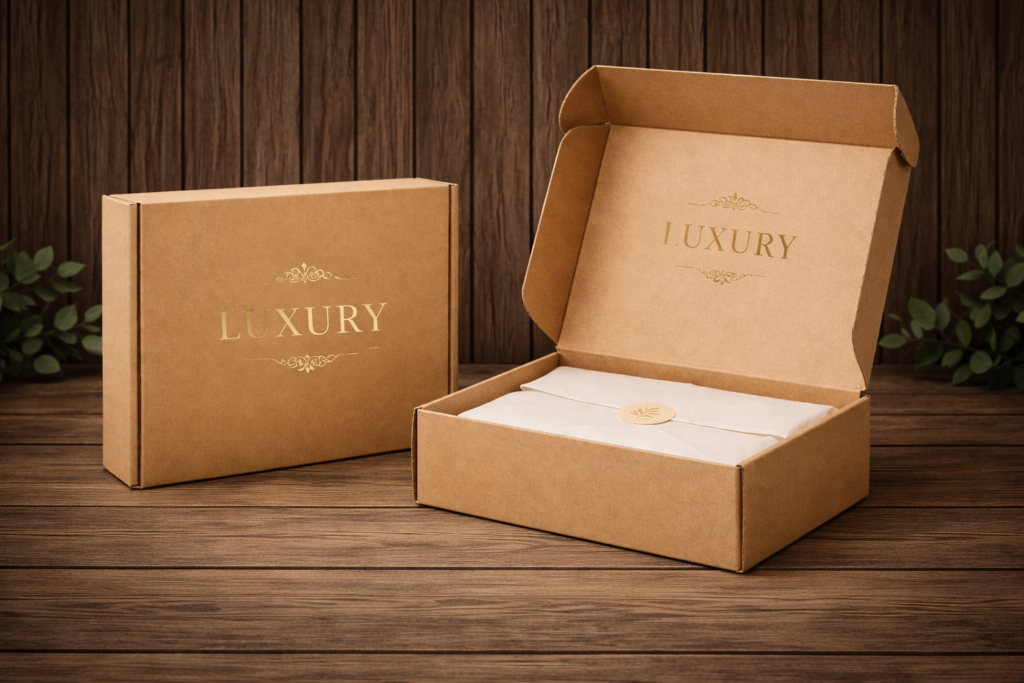 Mailer Kraft sustainable gift Box boxes dammam