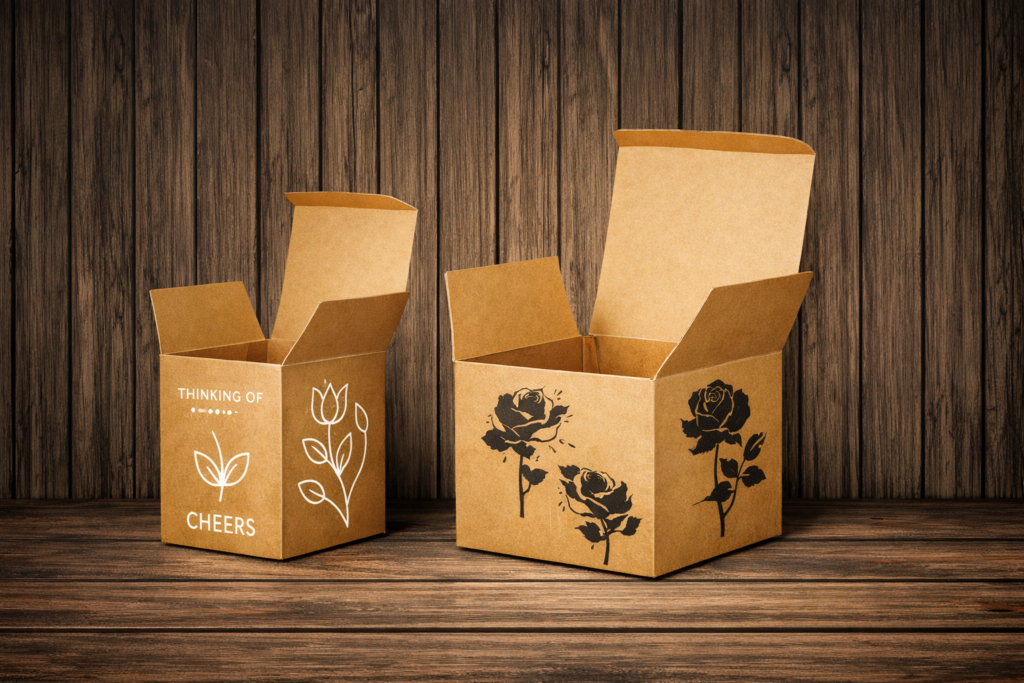 Tuck-Top Kraft Sustainable gift box riyadh